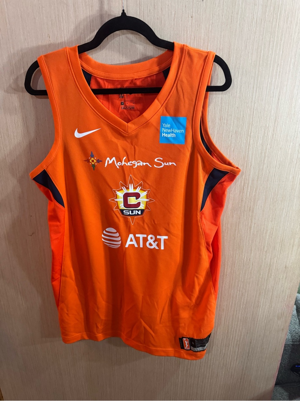 Women's Nike WNBA Connecticut Sun #35 Jones Orange 2019 Swingman Jersey Medium